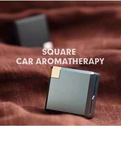 Meilleure vente Désodorisant de voiture de luxe en forme de petite brique carrée <span class=keywords><strong>Parfum</strong></span> de voiture magnétique en alliage solide d'aromathérapie orange longue durée - Product Image 3