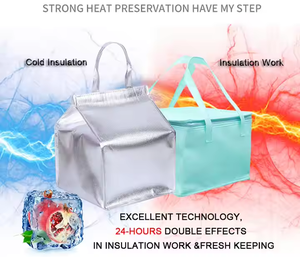 Sac isotherme fourre-tout <span class=keywords><strong>personnalisé</strong></span> avec logo imprimé, 30L, en toile et tissu non-tissé, idéal pour le transport quotidien de nourriture – Vente chaude - Product Image 4