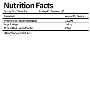 Biologische Kurkuma <span class=keywords><strong>Capsules</strong></span> Hoge Sterkte en Zwarte Peper met Actieve Curcumine met Gember 1380mg - Geavanceerde Kurkuma - Product Image 2