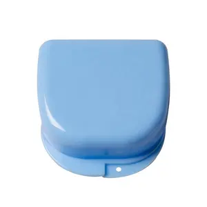 Custom Logo Plastic Denture Box Retainer Case With Vent Holes