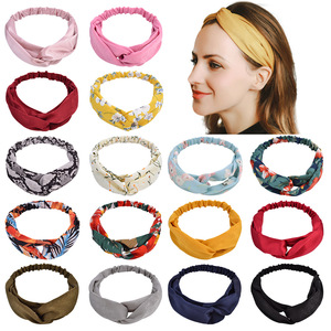 Bandeau turban en tricot gaufré noué avec strass pour <span class=keywords><strong>femme</strong></span>, en polyester, accessoire de cheveux tendance pour <span class=keywords><strong>Halloween</strong></span> et Noël - Product Image 2
