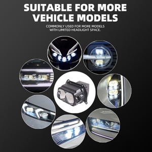 Sanvi Super Bright B2 Matrix Lens Led Headlights 3 Inch 68w 5500k Auxiliary Biled <b>Light</b> High Low Beam - Product Image 5