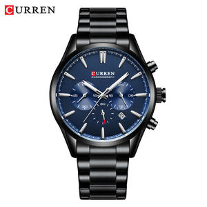 Relojes de Cuarzo CURREN 8446 de Moda OEM de Alta Calidad, Marca Superior, Resistentes al Agua, Personalizados, Último Modelo para Hombre, Reloj con Correa de Acero Inoxidable - Product Image 5