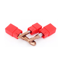 Fraise CNC en carbure de tungstène, embout de boule, outil de coupe de mèche de fraise, 2 cannelures HRC55, 1 pièce
