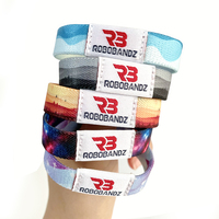Bracelet élastique à transfert thermique, personnalisable avec logo, tissé, RFID NFC FM1108 213 215 216, bracelets de poignet