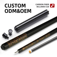 TAVON Vente en gros de queues de billard personnalisées en fibre de carbone 100%, texture 3K, fabrication OEM ODM