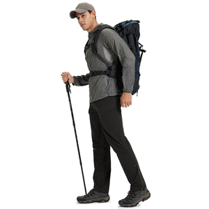 <span class=keywords><strong>Pantaloni</strong></span> Cargo Casual da Uomo Estivi Leggeri Khaki con Cerniere per Escursionismo e Allenamento - Product Image 3