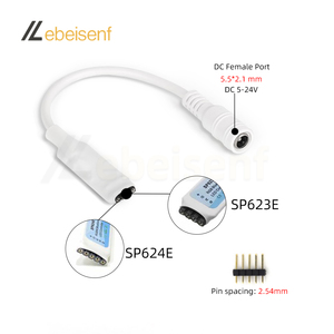 Sp623e sp624e Mini RGB RGB màu xanh răng Led điều khiển DC 5-24V 6A 3 hoặc 4 pin điện áp không đổi PWM tín hiệu Dimmer thông minh ứng dụng điều khiển - Product Image 5