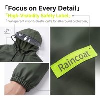 Imperméable long en PVC épais, durable et imperméable, pour motards, livreurs et travaux en extérieur