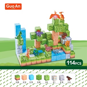Guoan Đồ Chơi Xu Hướng Hơi Nước 2.5Cm Từ <span class=keywords><strong>Cube</strong></span> Khủng Long Rừng Thăm <span class=keywords><strong>D</strong></span>ò DIY Sáng Tạo Xây <span class=keywords><strong>D</strong></span>ựng Từ Khối Bộ Cho Trẻ Em - Product Image 6