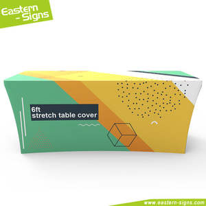 6 רגל פוליאסטר מסחר הצג כיסוי שולחן - Product Image 3