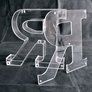 Plaques d'identification en acrylique <span class=keywords><strong>transparent</strong></span> personnalisées à bas <span class=keywords><strong>prix</strong></span> d'usine, lettres remplissables pour la construction, montage facile, logo personnalisé pour - Product Image 1