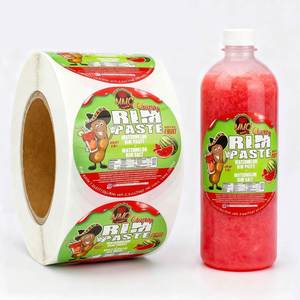 Etiqueta Adhesiva Redonda Personalizada FX de 2 Pulgadas con Logotipo de Alimentos, Etiqueta Circular de Vinilo Resistente al Agua para Paquetes de Alimentos - Product Image 1