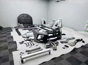 Kit carrosserie MSY Style pour <span class=keywords><strong>Lamborghini</strong></span> URUS, kit large en fibre de carbone sèche, pare-chocs avant, pare-chocs arrière, échappement central, pare-chocs de voiture - Product Image 2