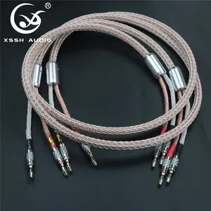 Dây Tín Hiệu HIFI 7 Lõi 24 Sợi Dài 2.5M Dây Âm Thanh YIVO XSSH Tự Làm Cao Cấp 11MM 12TC OCC Cáp Loa Khuếch Đại Bằng Đồng Nguyên Chất