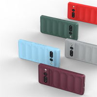 Pour Google Pixel 7Pro 8Pro 5G anti-dérapant bosse étape étui TPU armure peau mat Protection complète caméra coque antichoc couverture Fundas