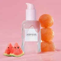 Crème hydratante de nuage rose brillant de pastèque de marque privée