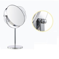 Portable personnalisé Sublimation métal maquillage pliant miroir personnalisé voyage cadeau cosmétique outil