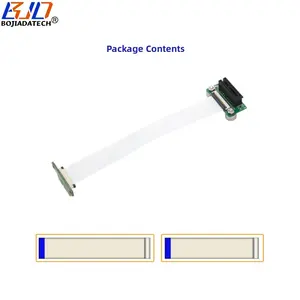 듀얼 90 도 PCI 익스프레스 1X 슬롯에서 PCI-E X1 어댑터 라이저 카드 마그네틱 패드 (유연한 FPC 연장 케이블 포함) 25CM