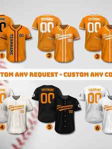 名前と背番号が入ったオリジナルデザインの野球ユニフォーム。 カスタム野球ユニフォーム - Product Image 3