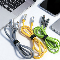 Kabel Pengisian Daya Super Cepat 240W 4-in-1 untuk Ponsel, Kabel Pengisian Daya Berkualitas Tinggi, Kabel Data Tipe-C