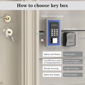 Wehere New Arrival Thông Minh Hộp Khóa Kích Thước Lớn Mạng Không Dây Mã An Toàn Cho An Toàn Nhà Lưu Trữ Chìa Khóa - Product Image 5