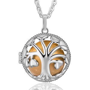 Vòng Cổ Thiên Thần Merryshine Vòng Cổ Gia Đình Cây Sự Sống Lồng Chuông Hài Hòa Chuông Bạc Mặt Dây Chuyền Hài Hòa Mạ Bạc - Product Image 6