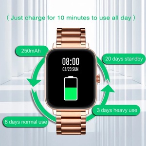 Nouveauté Smartwatch 2023 or montre intelligente G90 Bracelet intelligent de fréquence cardiaque étanche Sport Fitness montre intelligente pour <span class=keywords><strong>Android</strong></span> <span class=keywords><strong>IOS</strong></span> - Product Image 2