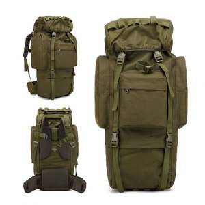 Mochila Táctica de Gran Capacidad (65L) para Deportes al Aire Libre, Senderismo, Multifuncional, con Sistema Molle, Impermeable y de Camuflaje - Product Image 1