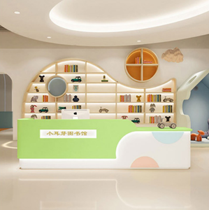 Custom Bespoke Fiberglass Lobby Reception Desk Luxury Front Desk Modern Design for Hotel Office - Product Image 2