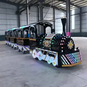 Trem sem trilhos passeios de trem turístico ao ar livre para crianças e adultos passeios de diversão em shopping playground à venda