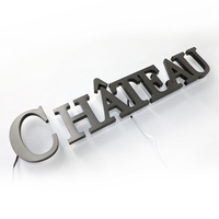 Populaire 	 Enseigne métallique personnalisée, lettres lumineuses, lettres en relief LED rétroéclairées 	   Lettres en relief LED pour entreprises