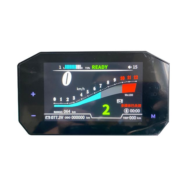 5inch TFT Speedometer Dashboard Display 48V 60V 72V 96V 108V With ONE-LIN and CAN-BUS for Electric Bike