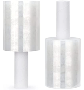 Lldpeprat包裹，太平洋邮包5英寸1000英尺80号厚 (20微米) 带手柄的迷你透明工业拉伸包装膜 - Product Image 3