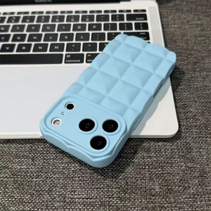 Coque de téléphone à motif damier pour iPhone 17 Pro Max, finition mate effet peau, pour Apple 16, coque de protection haut de gamme antichoc 13 - Product Image 4