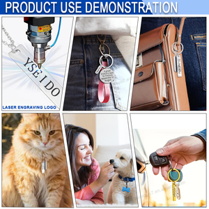 Fabricante <span class=keywords><strong>Spot</strong></span> Espejo de alta calidad Pulido Acero inoxidable Chapado en oro Impresión Llavero en blanco Logotipo grabado Llaveros - Product Image 6