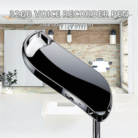 Porte-clés portable Mini enregistreur audio intelligent 32 Go Enregistreur de dictée activé par la voix