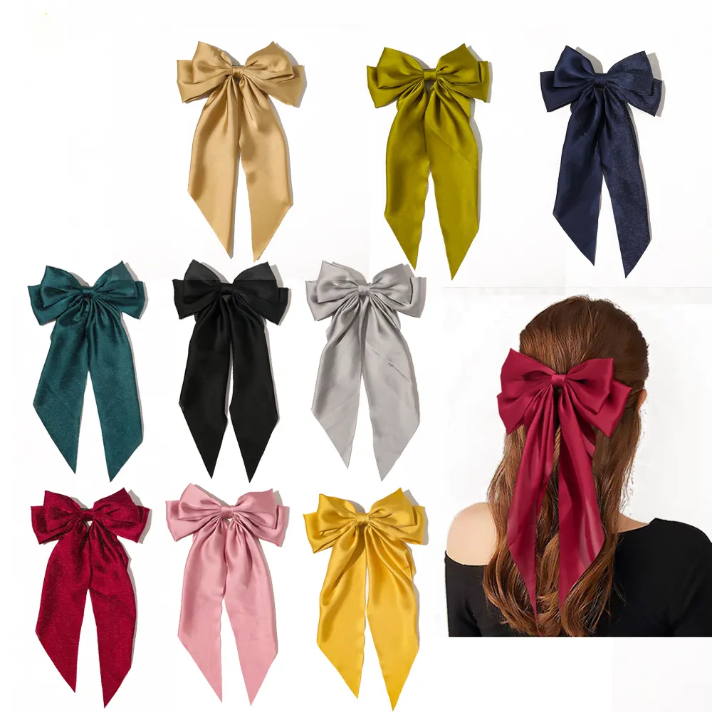 Wholesale Korean Ins Popular Designer Ribbon butterfly Hair Claws Catch Clip Crossed Bow Claw Clip Hair Accessories