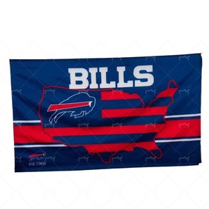 Bandera Personalizada de Alta Calidad de los Buffalo Bills, 3 x 5 Pies, Diseño Profesional, Deportiva - Product Image 1