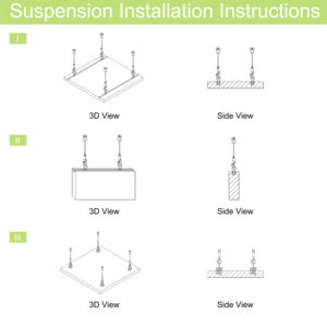 แผ่นฝ้าเพดานอะคูสติกไฟเบอร์กลาส Qinsound แบบแขวนลอยสำหรับร้านอาหาร สำนักงาน สตูดิโอ - Product Image 5