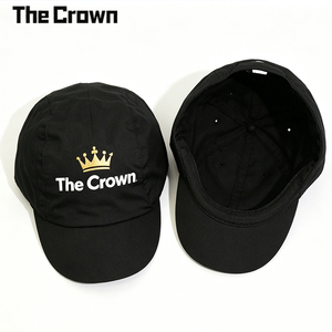 Casquette de cyclisme personnalisée avec logo imprimé, vente en gros, motif couronne dorée métallique, chapeau léger en nylon à visière courte, fabricant - Product Image 2