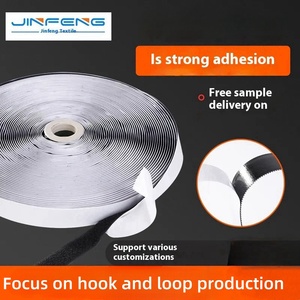 خطافات نايلون أبيض وأسود ذاتية اللصق ، مشابك فيلكرو مزدوجة الوجهين ، مقاومة للحرارة للتطبيقات الشاقة - Product Image 3