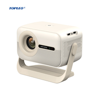 Projecteur intelligent Topleo 1080P Android 14 pour la maison, mise au point automatique, correction automatique de la distorsion trapézoïdale, WiFi 6, BT 5.4, vidéo, projecteur de cinéma maison