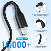 Nouveau câble de données de charge rapide Pd 18w vers câble de données de type C à 8 broches câble de charge Usb Usb-c à allumer Ning pour Iphone 12