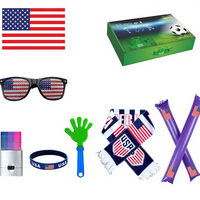 Ehome Mexico Ensemble d'accessoires pour supporters : Écharpe, Lunettes, Bracelet, Claquettes, Peinture faciale, Foulard, Drapeau, Accessoires pour supporters de football américain et de football, Toile