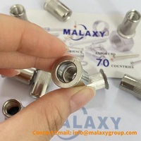 Inserts filetés pour meubles sur mesure en stock d'usine MALAXY, écrou à filetage M4 M5 M6 M8 M10 type D, écrou à rivet, écrou à filetage pour le bois