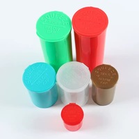 Contenants en plastique à couvercle articulé à pression, flacons 6DR 13DR 19DR 30DR 60DR 90DR
