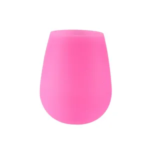 355ML/12OZ Customizable BPA Free Silicone Wine Cup Wine Glasses For Drinking Indoor Or Outdoor