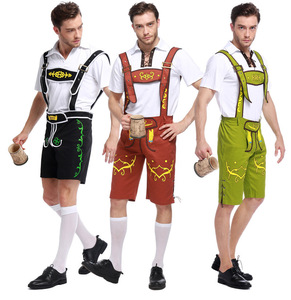 Mens Oktoberfest bavarese ragazzo tedesco fantasia di Halloween Cosplay Costume uniforme medievale costumi da uomo - Product Image 2
