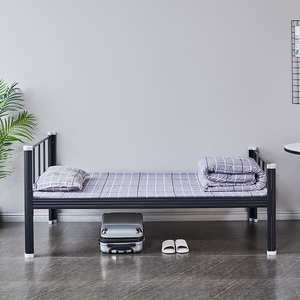 Lit superposé moderne et durable pour adultes, structure métallique, deux couchages, convertible, avec rangement, assemblé, idéal pour chambre d'étudiant - Product Image 4